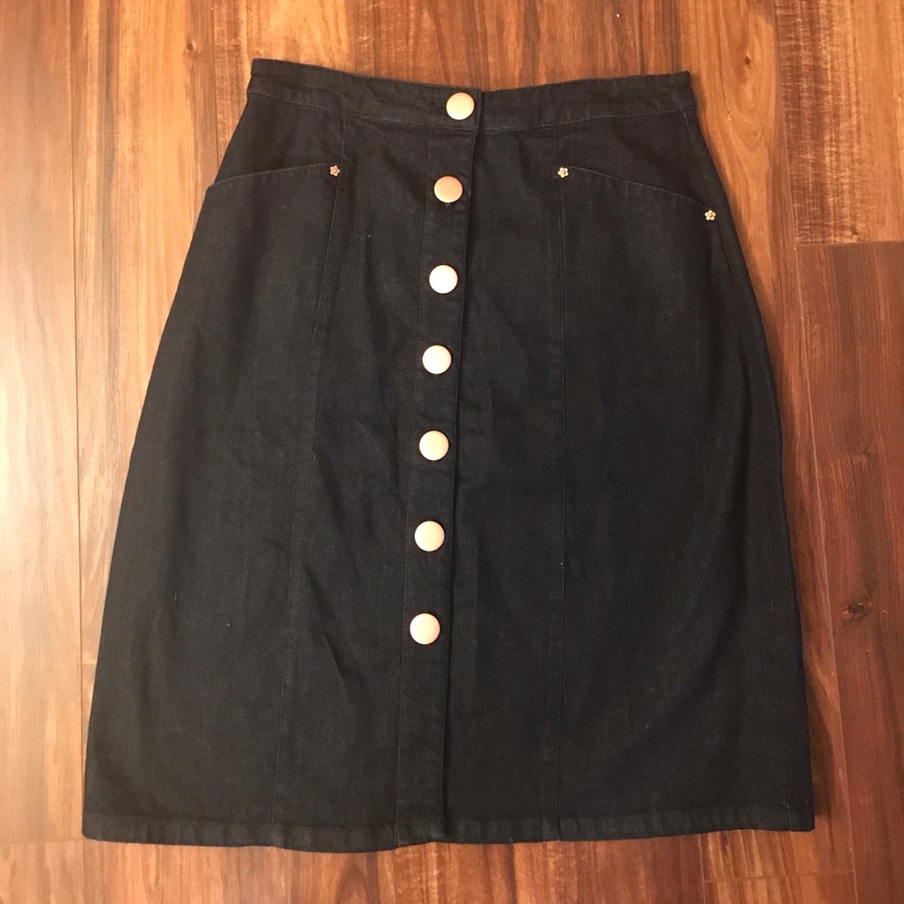 Brand new dark denim skirt