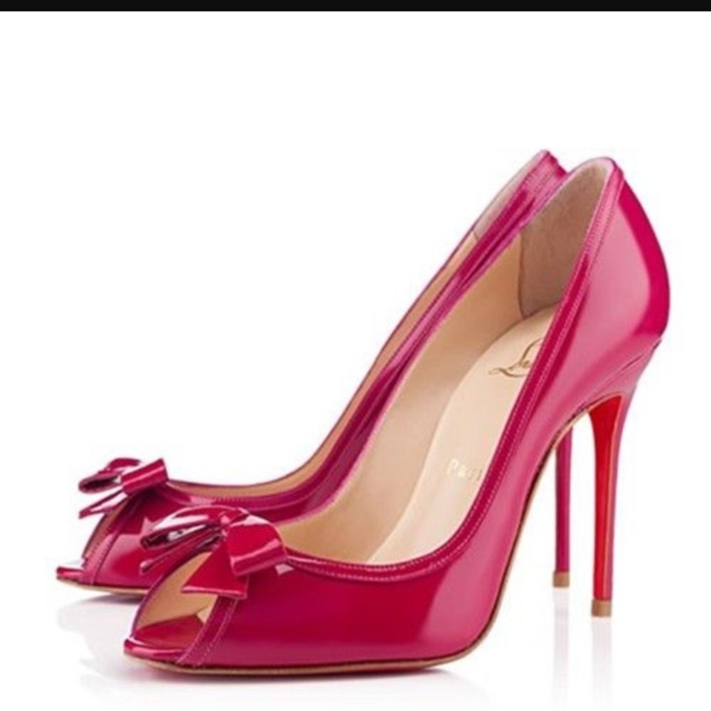 🚫SOLD🚫Christian Louboutin Milady Open Toe Pumps - Picture 1 of 6