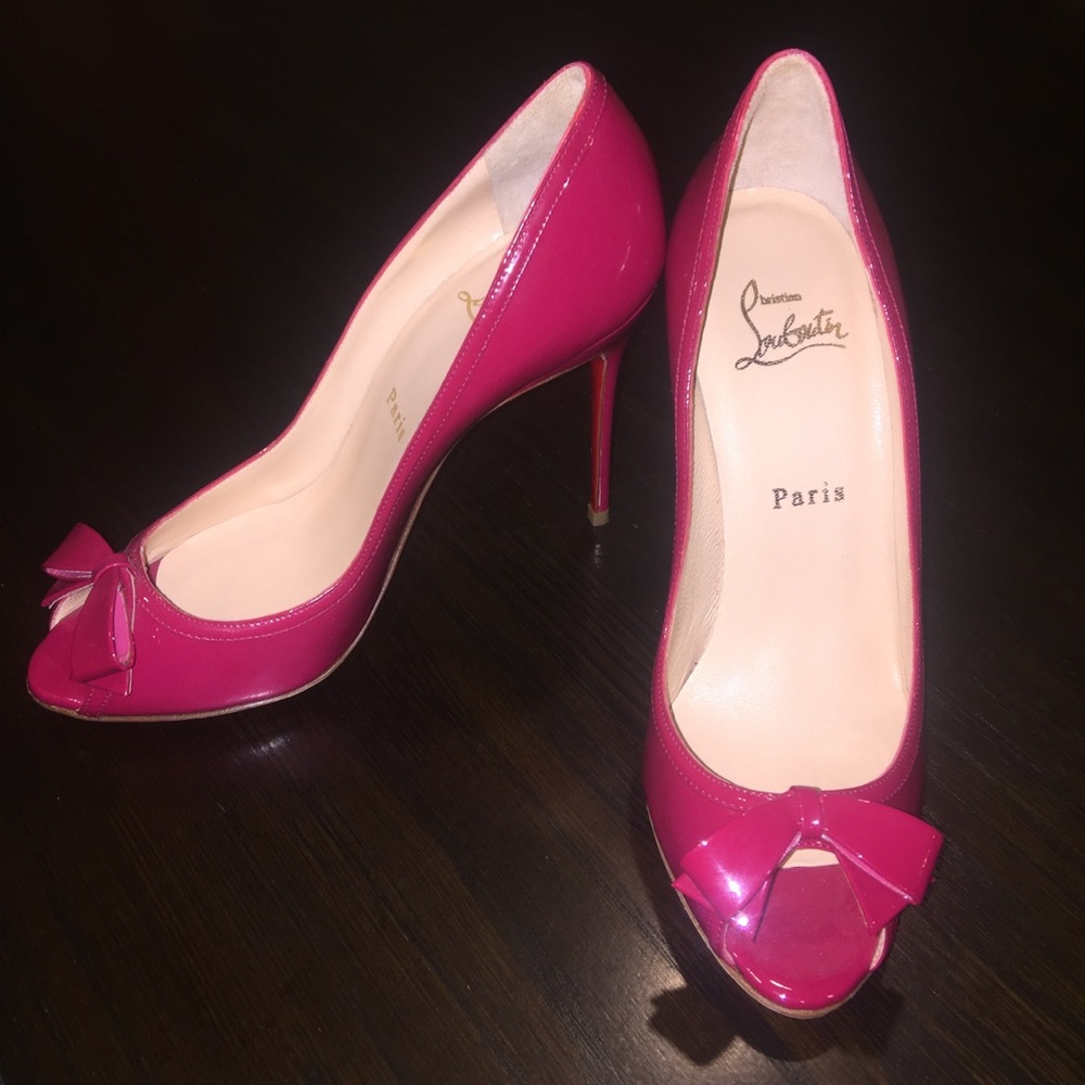 🚫SOLD🚫Christian Louboutin Milady Open Toe Pumps - Picture 5 of 6