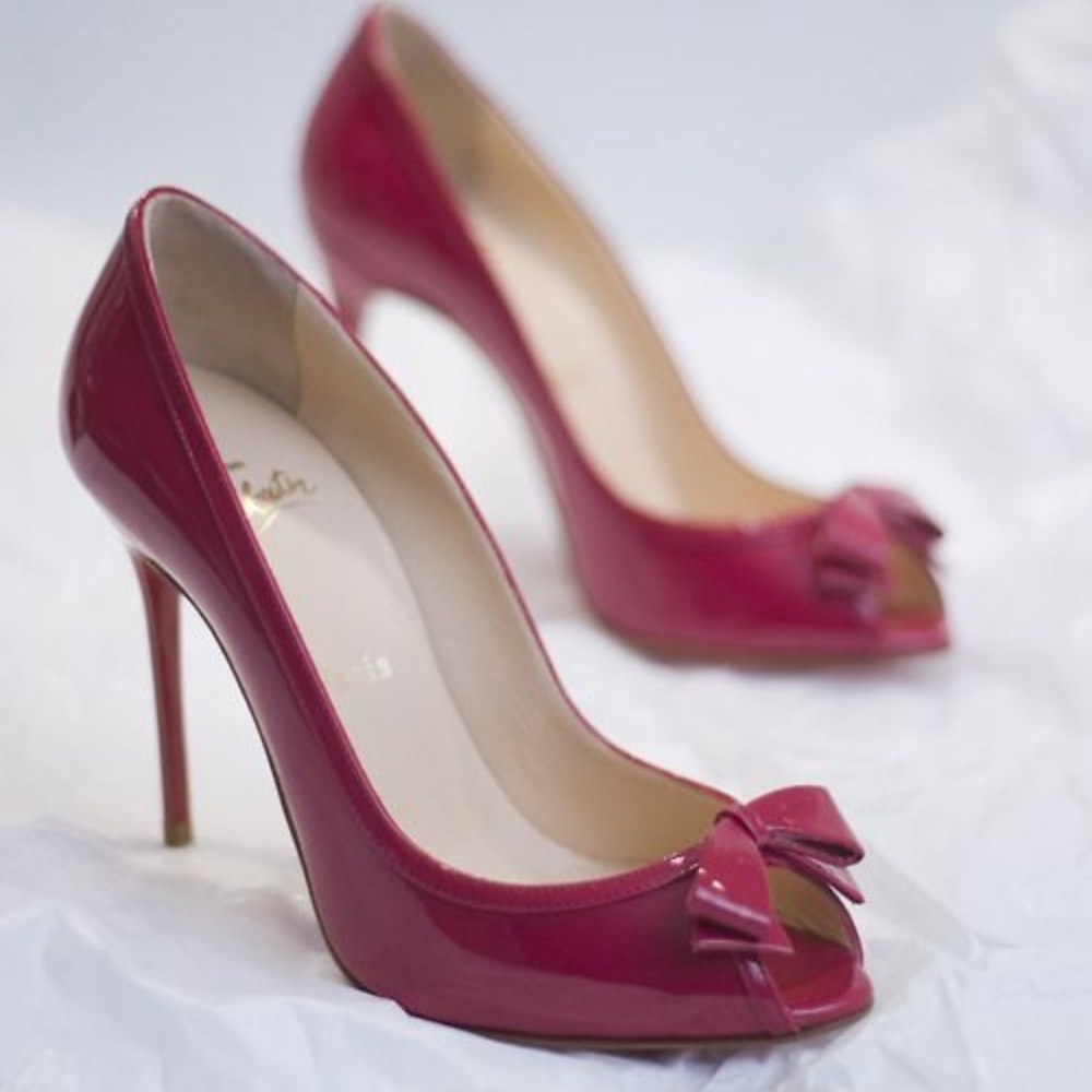 🚫SOLD🚫Christian Louboutin Milady Open Toe Pumps - Picture 6 of 6