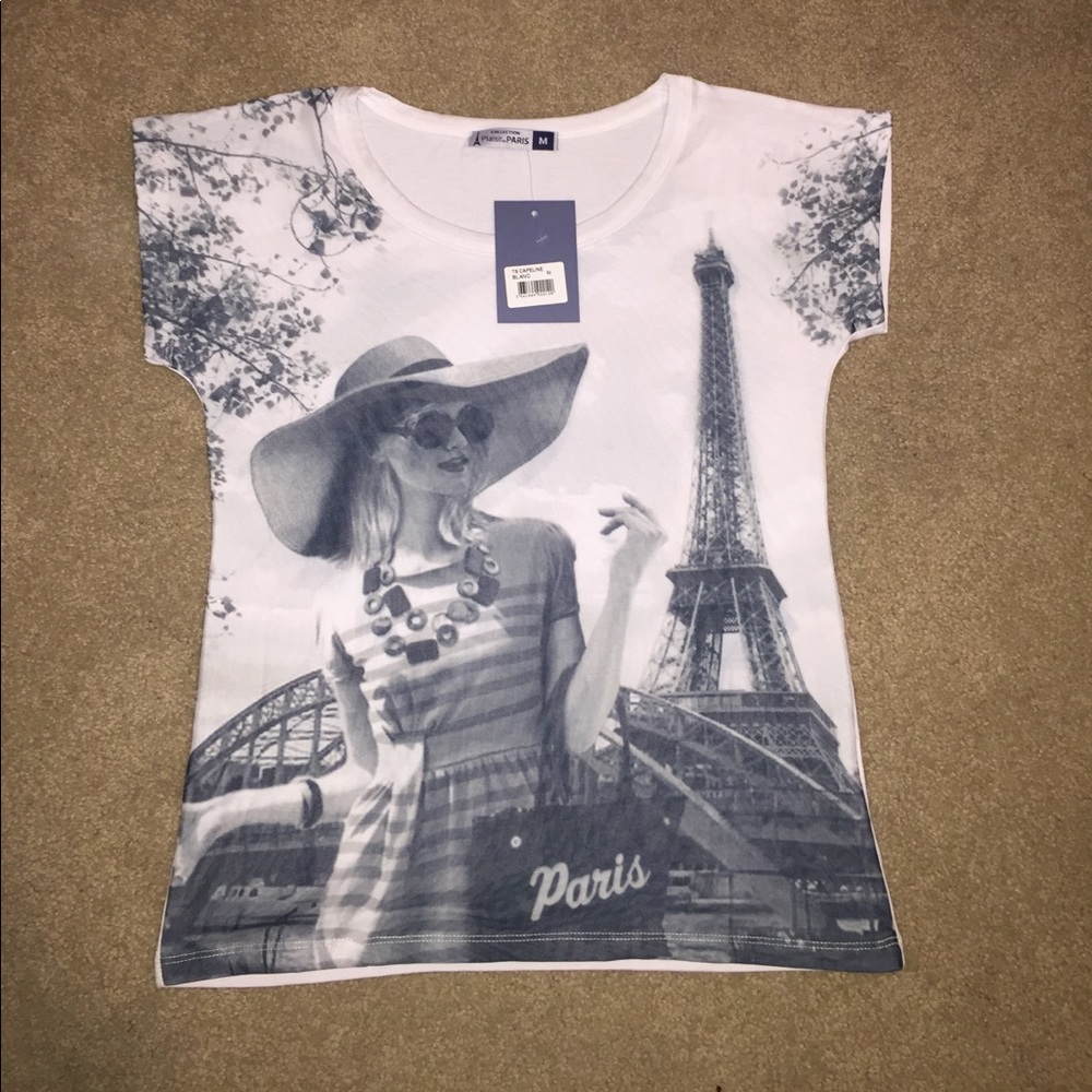 Eiffel Tower Paris Basic Tee