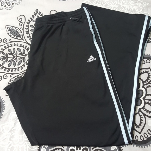 Adidas Pants - Adidas Striped Light Blue Striped Pants