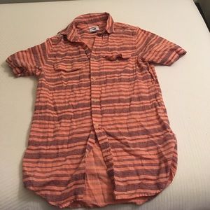 Coral Pattern Button Up