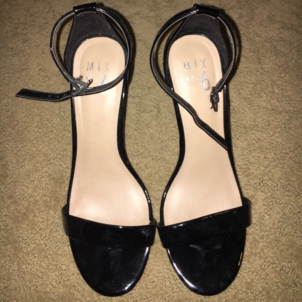 Mix No. 6 Strappy Black Heels