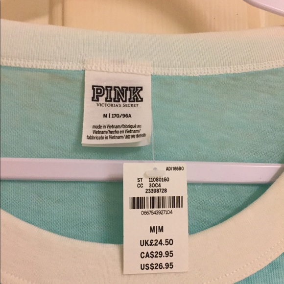 VS Pink Ringer Tee - Picture 2 of 3