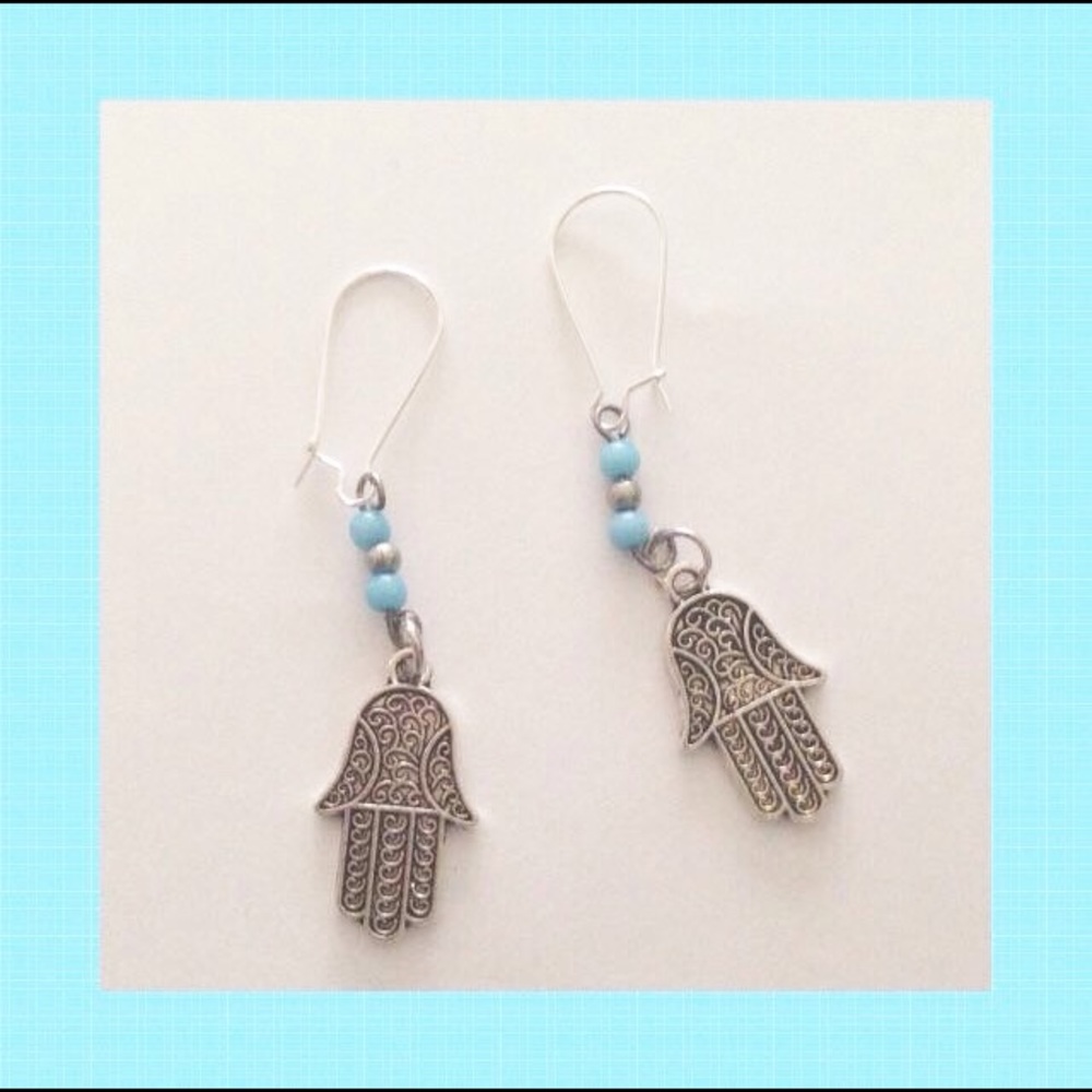 Hamsa Earrings