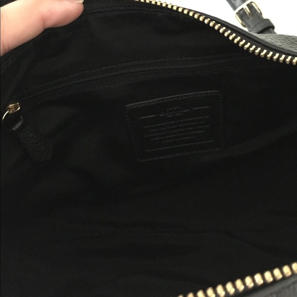 NWT Coach black purse with gold color accents - Picture 3 of 5