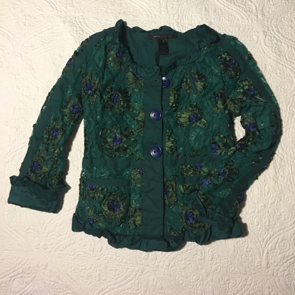 Marc Jacobs cropped floral detail jacket