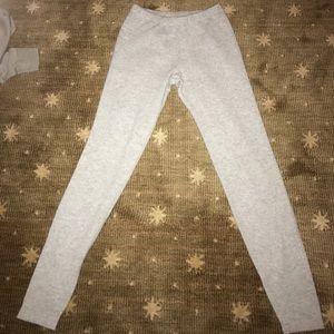 Gray cashmere leggings