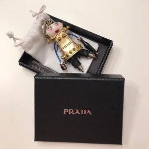 Prada robot keychain