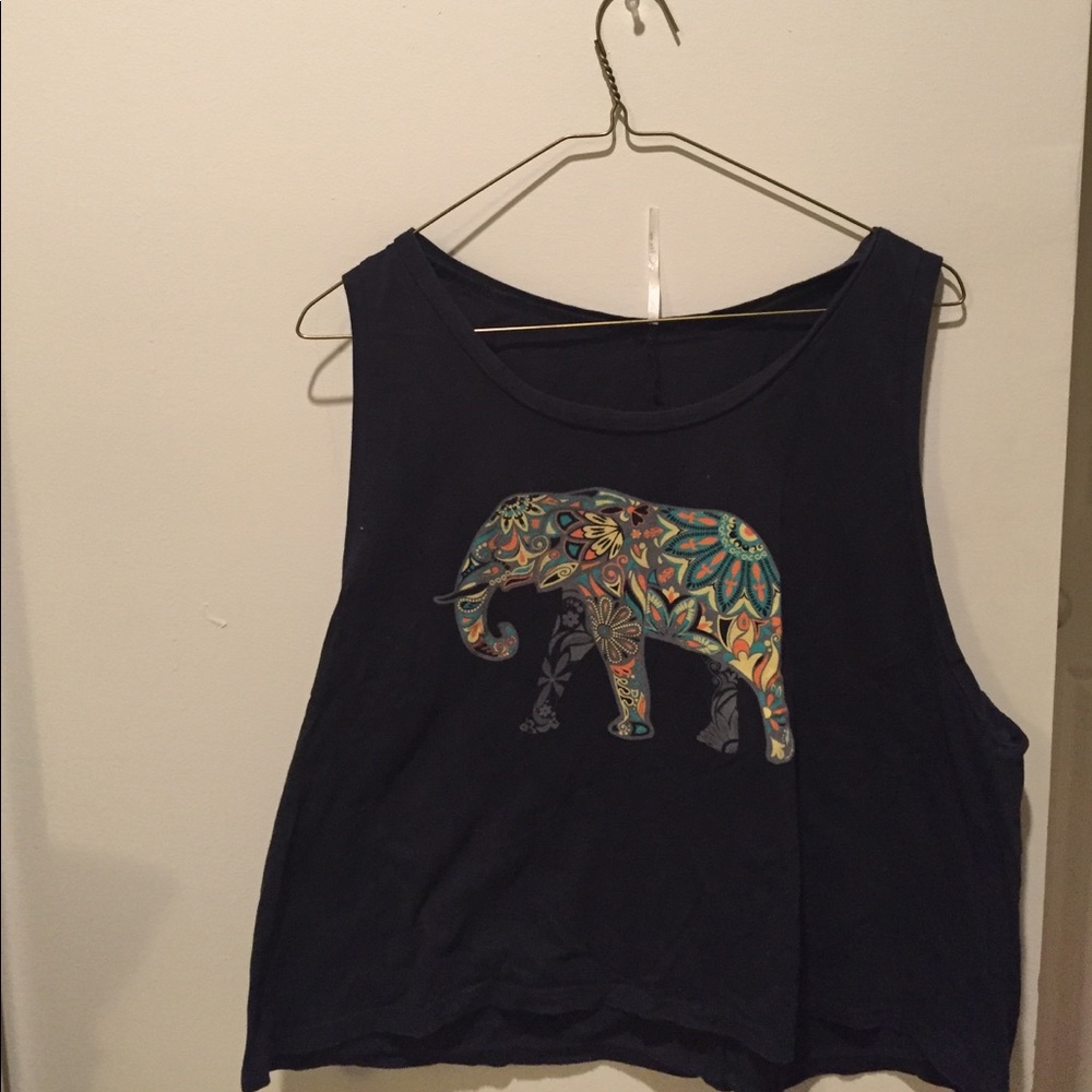 Cute elephant tank top.