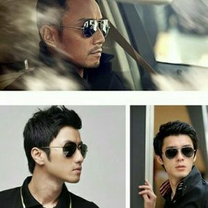 Aviator Men Black frame  sunglasses