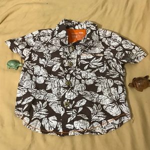 Kid's Hawaiian Button Down Shirt