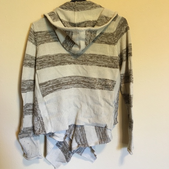 *HOST PICK* Tan/brown striped cardigan with hood - Picture 4 of 5