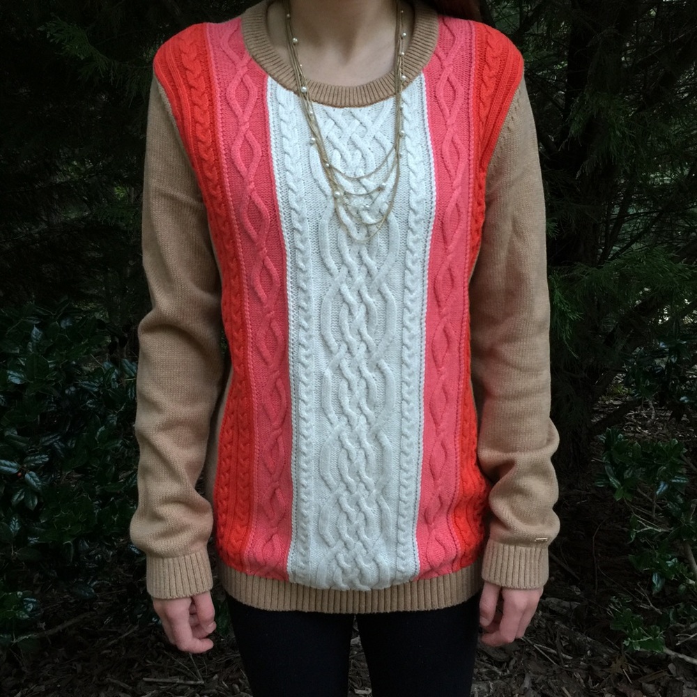 SOLD Tommy Hilfiger Cable Knit Crewneck