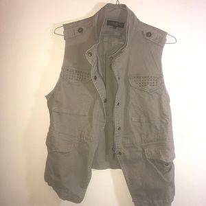 Max Jeans Studded Military Vest