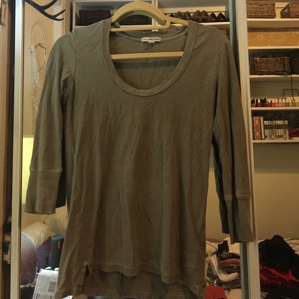 James Perse three quarter length sleeve top