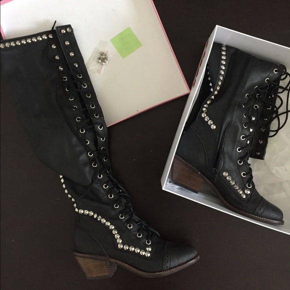 SOLD****** Jeffrey Campbell x FP Joe Studded Boot - Picture 3 of 5