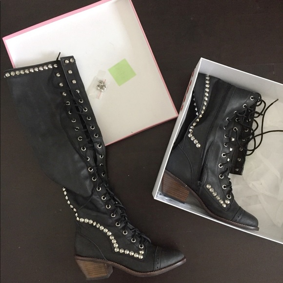 SOLD****** Jeffrey Campbell x FP Joe Studded Boot - Picture 2 of 5