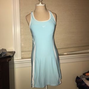Nike Dri Fit Tennis Dress - Light Blue