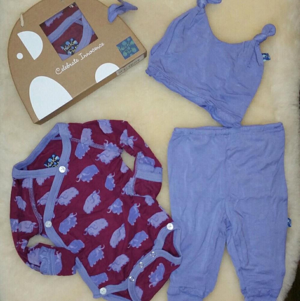 Kickee Pants 3pc Gift Set -Melody Musk Ox