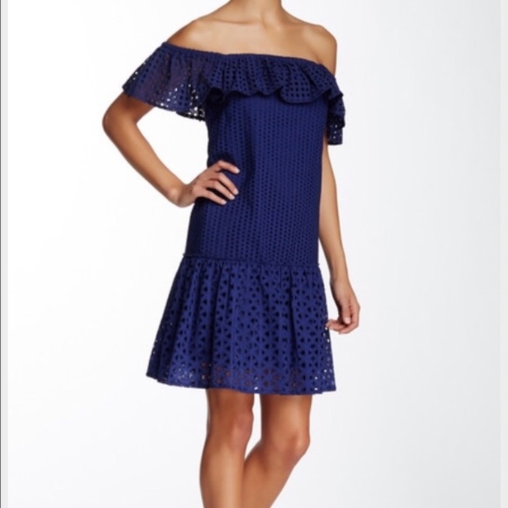 Rebecca Minkoff blue eyelet dress. Small