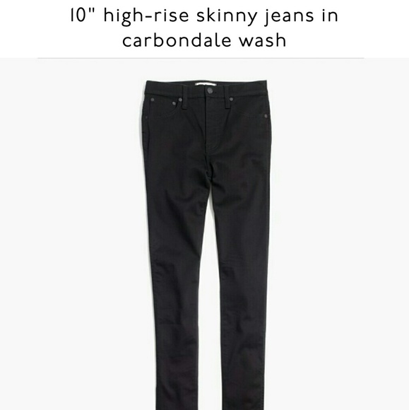 Madewell Denim - Madewell 10 in High Riser Skinny ; Carbondale Wash