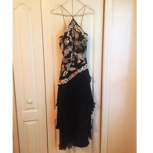 Black & white Prom dress/ evening gown/ black tie