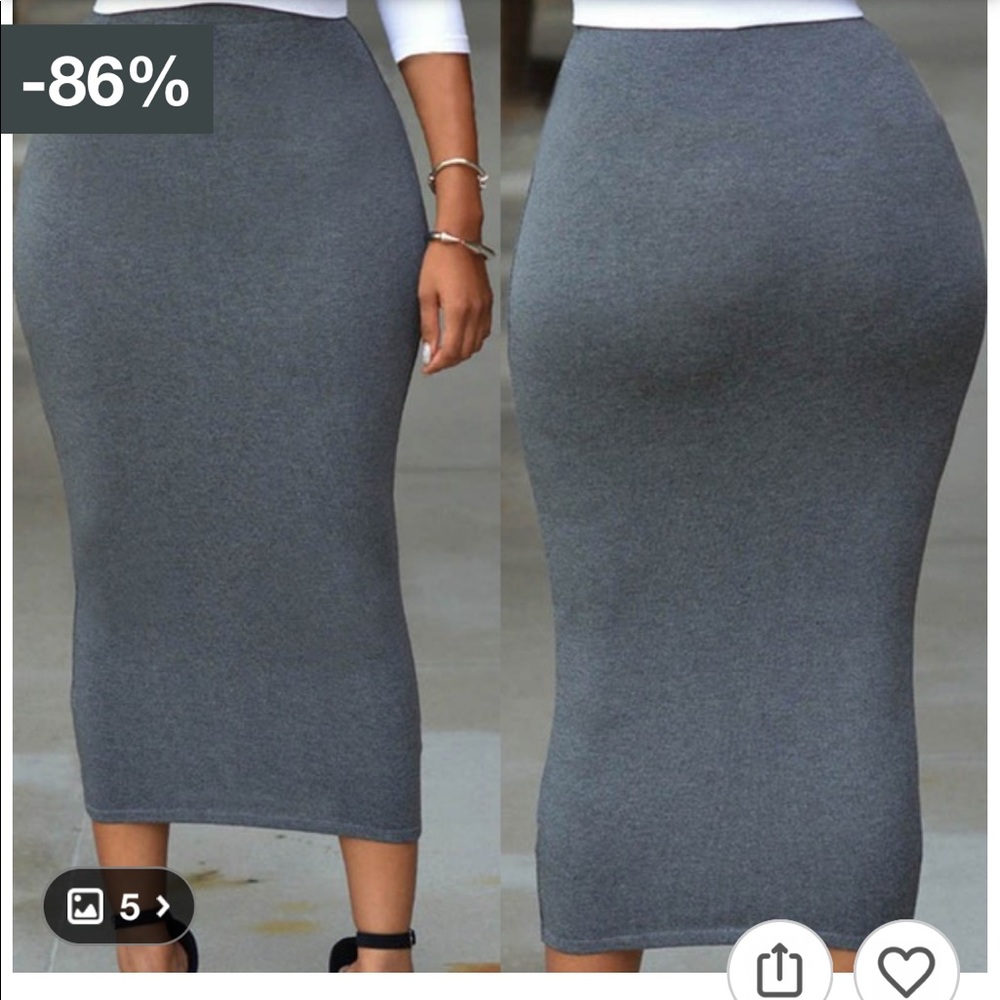 New Grey Bodycon Long Shirt