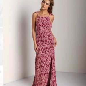 Red STONE COLD FOX maxi dress