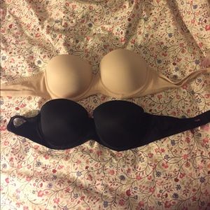 VS Pink Strapless Bra Bundle