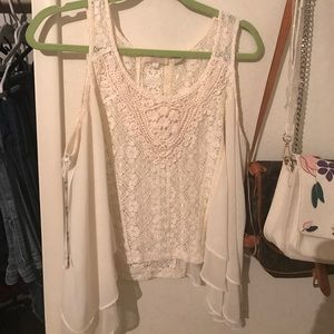 White lace blouse