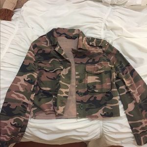 Cropped Camo Jacket