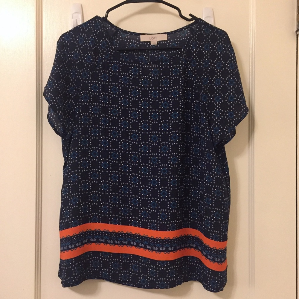Ann Taylor Loft printed top