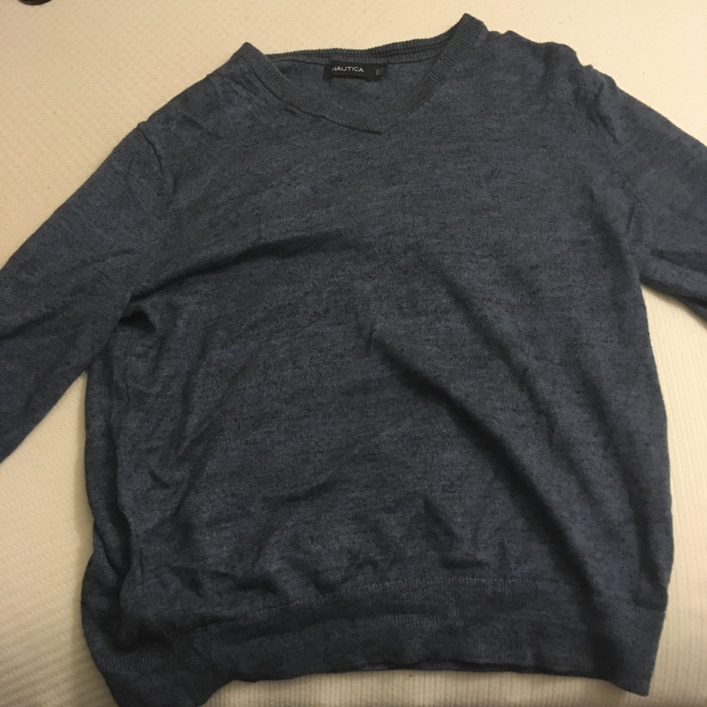 Blue and Black Nautica Sweater