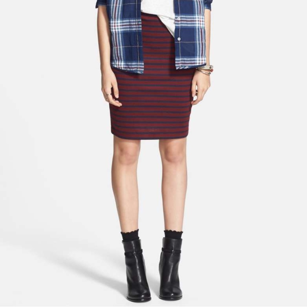 ACE DELIVERY Stripe Tube Skirt