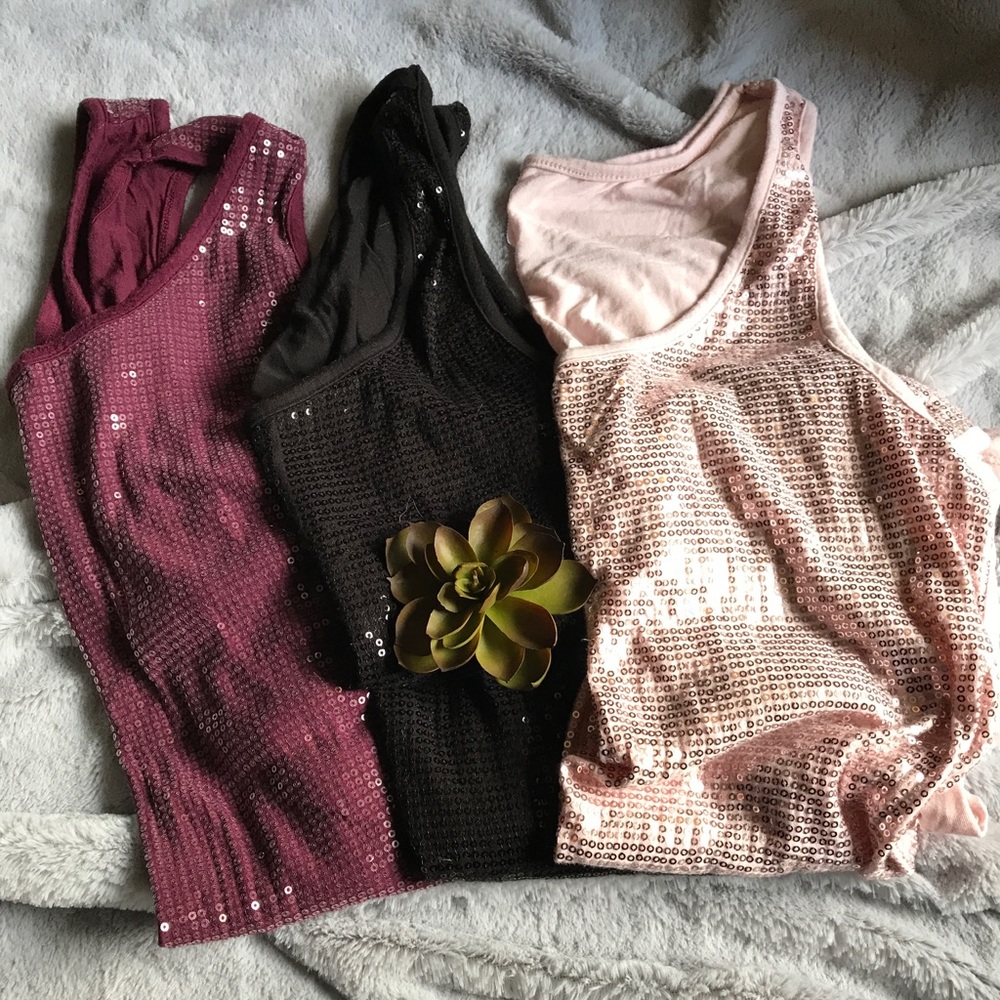 ❌LAST CHANCE❌ 🌺 sequin tank top bundle 🌺