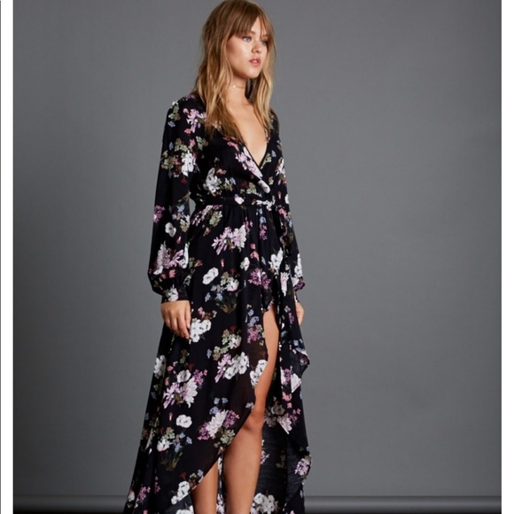 COTTON CANDY LA HOLLYWOOD MAXI FLORAL ROMPER - Picture 4 of 7