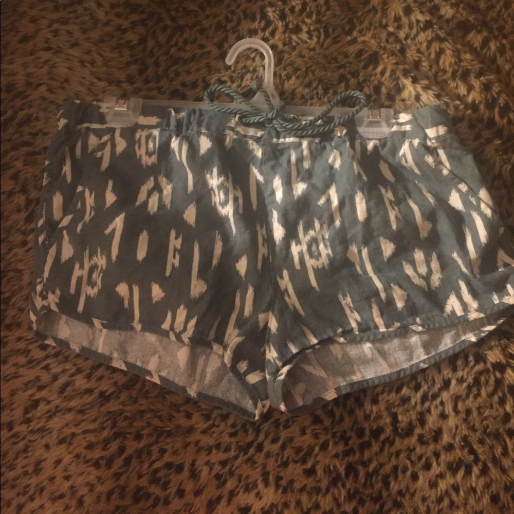 Forrest green tribal shorts