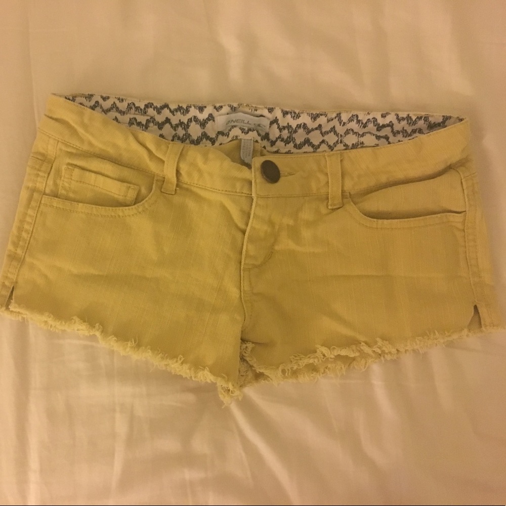 O'Neill Yellow Shorts Size 0