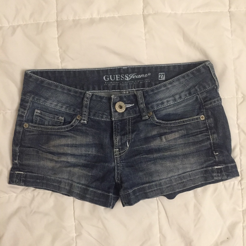 Guess: Blue Jean shorts