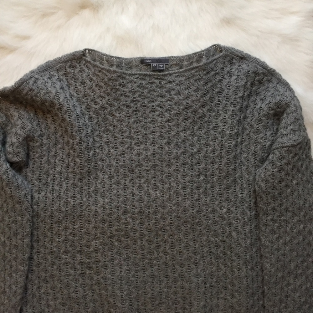 Vince. Merino Wool Blend Gray Sweater