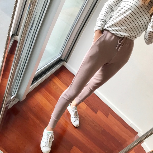 1 LEFT in L: Blush Skinny Deluxe Joggers - Picture 4 of 7