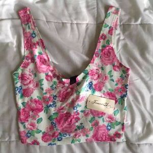 Floral Cropped Tank