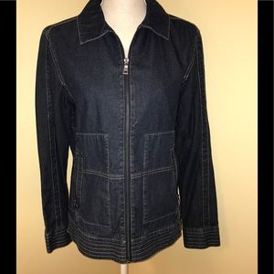 Blue Willi's Zipper Jean Jacket EUC
