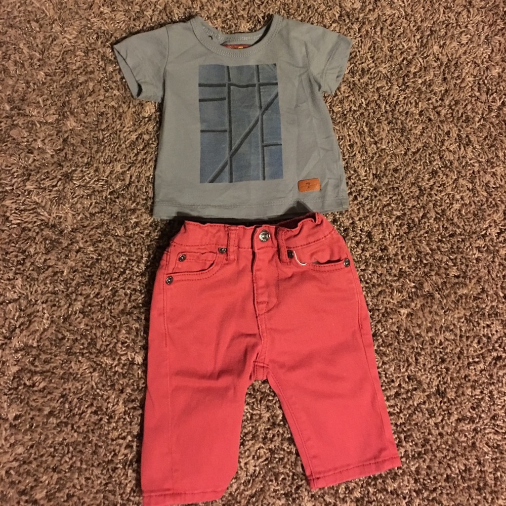 Boy jeans and shirt set