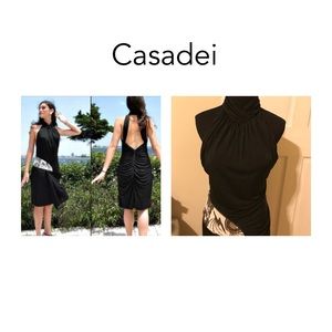 Casadei gorgeous vintage black dress