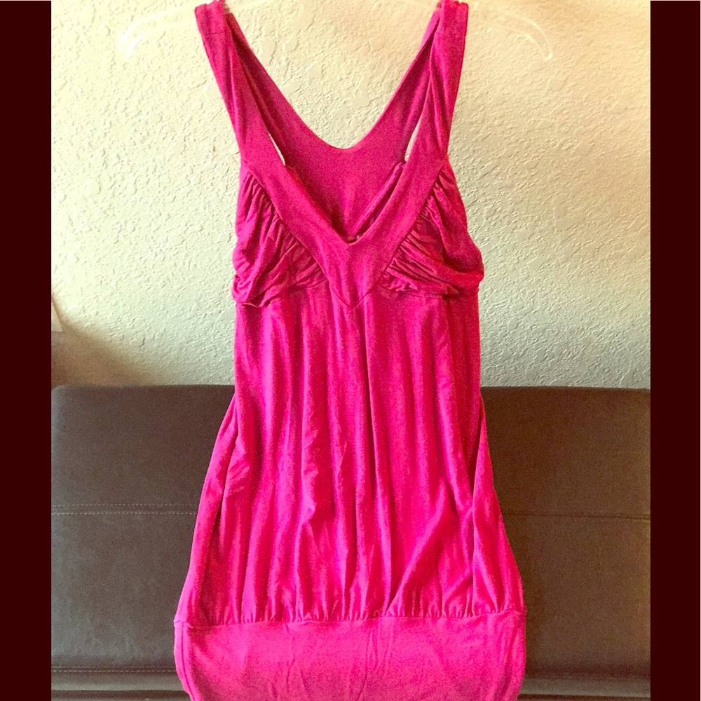 NWT BEBE SPORT v halter mini dress