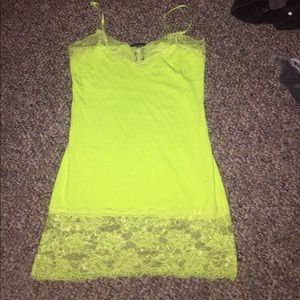 Yellow lace camisole