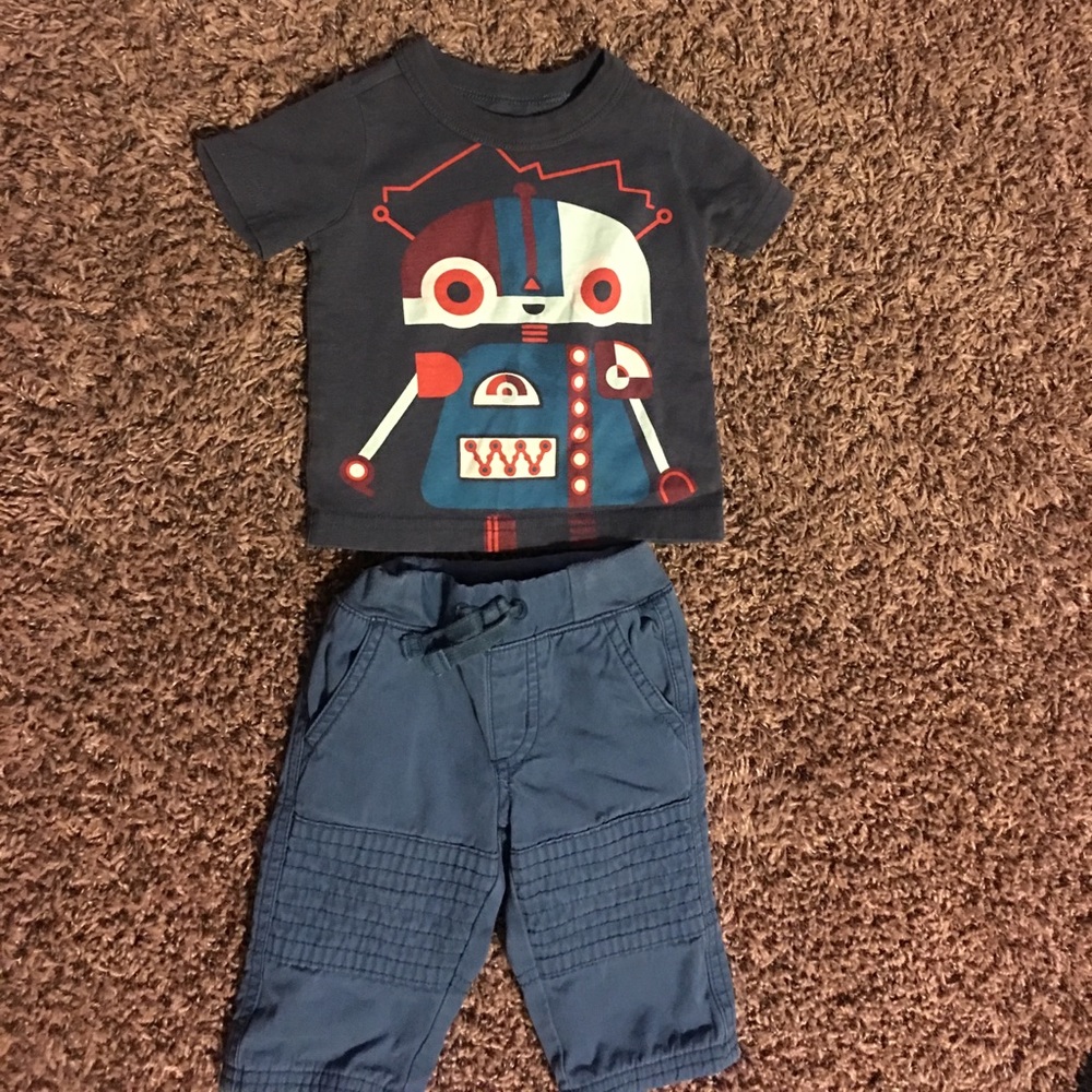 Boy jeans and t-shirt